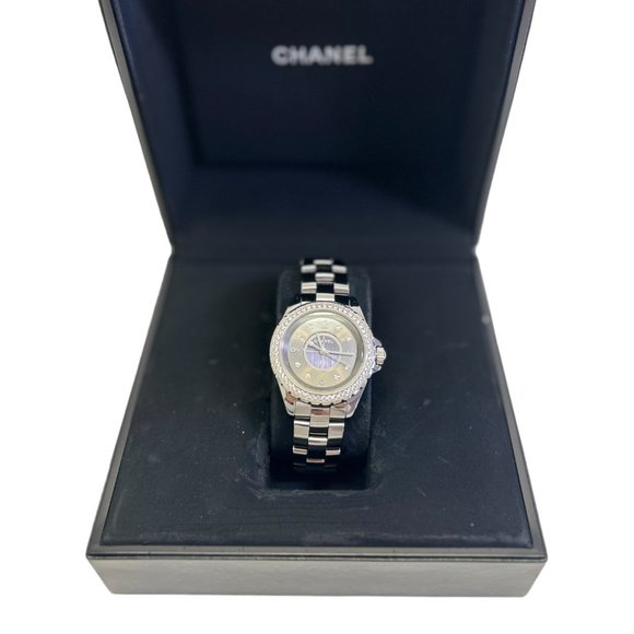 CHANEL J12 Titanium Black Diamond Bezel Watch 38 mm - Picture 5 of 10